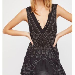 Free People Shifty Slip Dress - Black, L